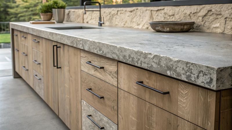 Cement Counter Installation in Santa Rosa, CA